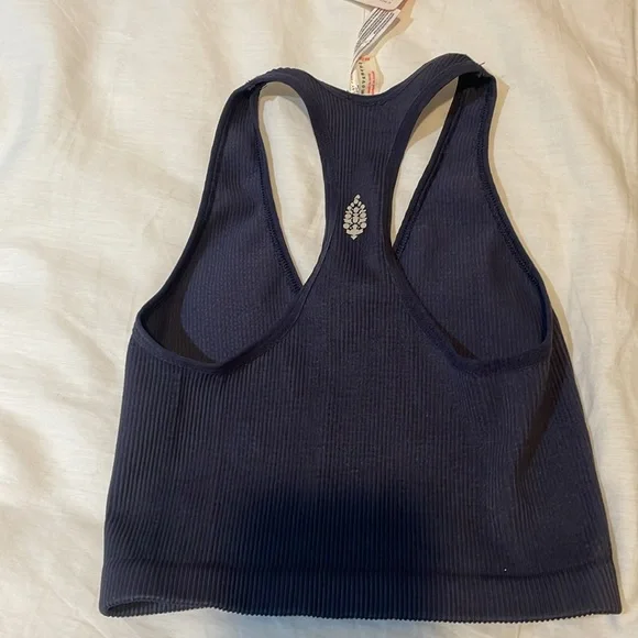 NWT FP Movement Free Throw Crop Top in midnight navy size XS - Picture 7 of 8